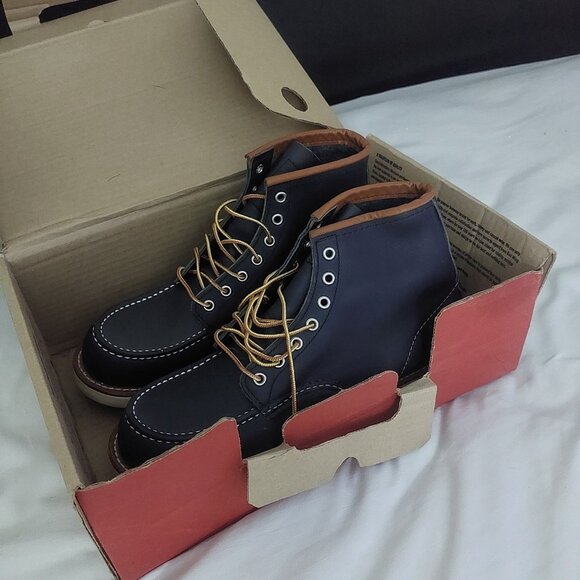 Red wing shoes navy 6" MOC size 10 FOR Men - Picture 7 of 11